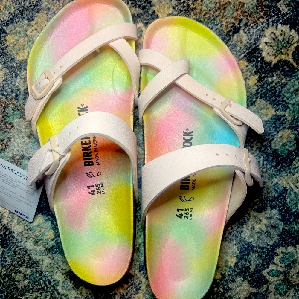 Womens Birkenstock Mayari Vegan Ombre Light Rose size 41/ 10.5